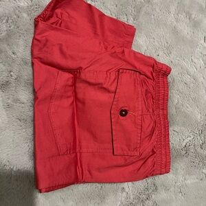 Lands' End Bright Red Swim Trunks